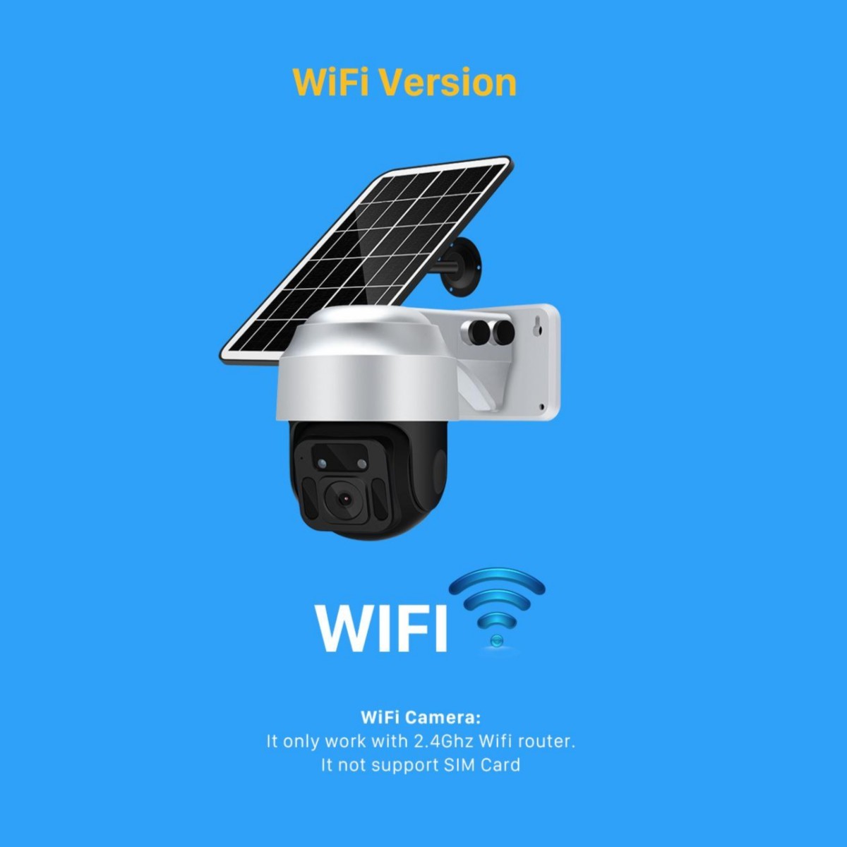Solar Powered Wireless WiFi Camera