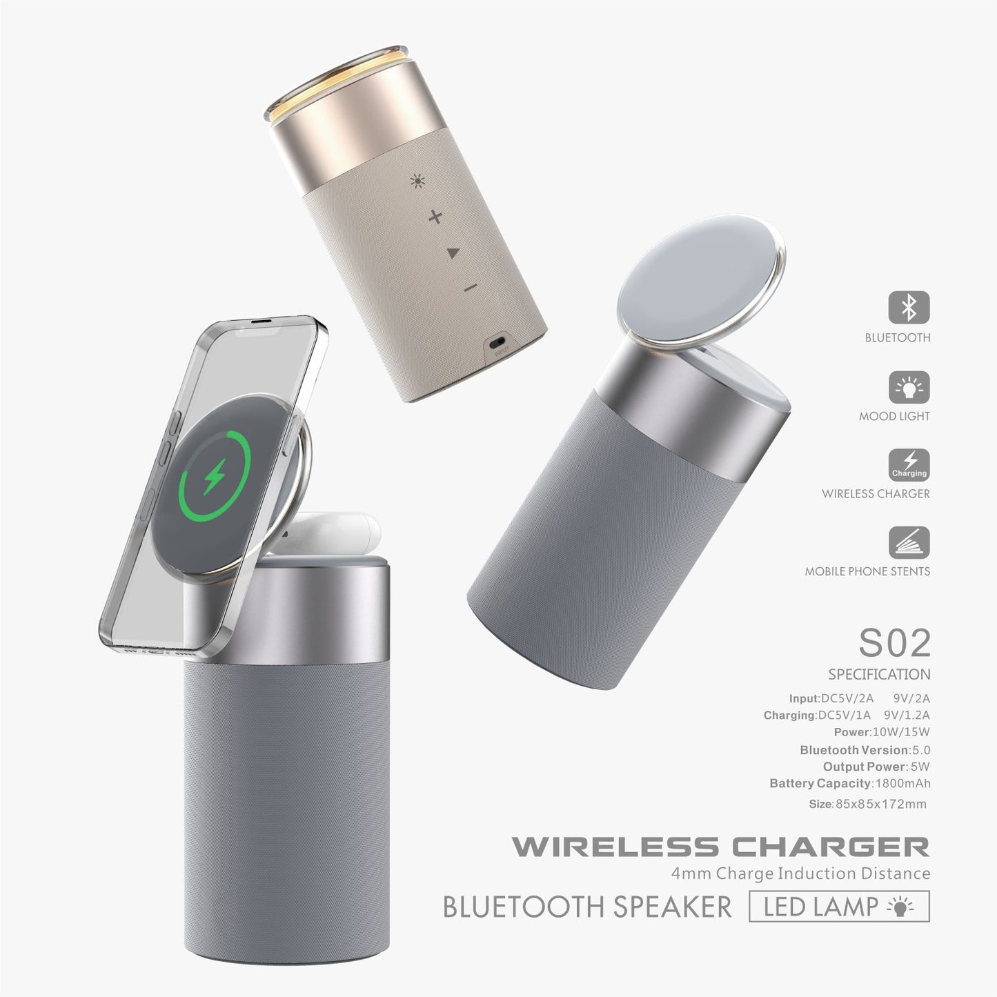 3 In 1 Multi-Function IPhone Wireless Charger